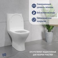 Унитаз напольный Lauter W224 2110224 + гигиенический душ Mist 21TZ221CH (горизонтальный выпуск)