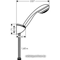 Душевой гарнитур  Hansgrohe Crometta 85 1jet [27577000]