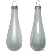 Елочная игрушка Decoris Капли 011040 (12шт)