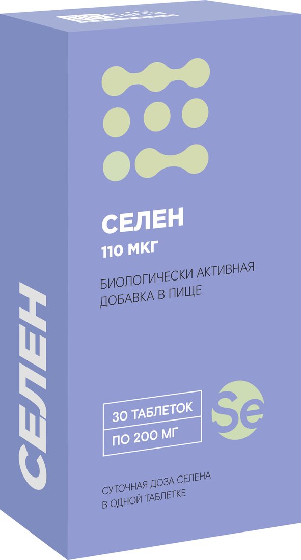 БАД BioTerra Селен 110 мкг (30 таблеток)