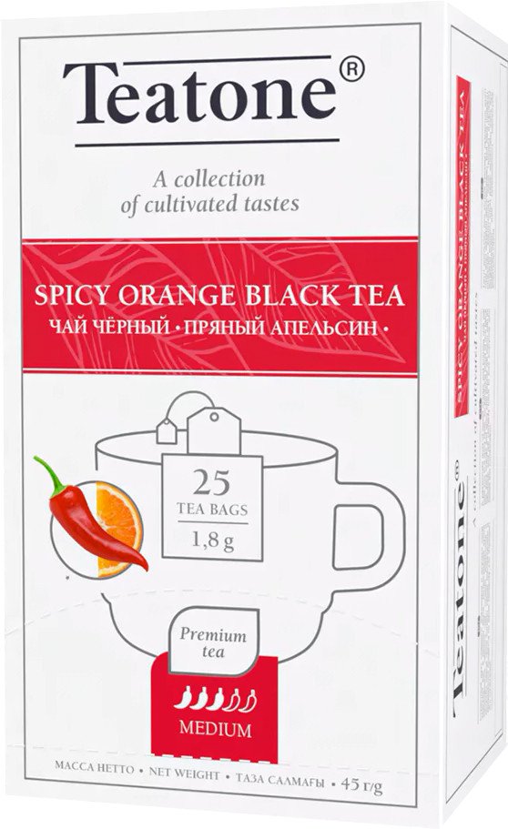 

Черный чай Teatone Spicy Orange Black Tea - Пряный Апельсин 25 шт