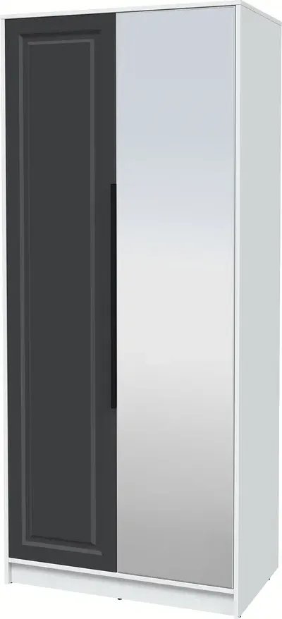 

Шкаф распашной Интерлиния Концепт КТ-Ш2з Деко (белый платинум/пепел)