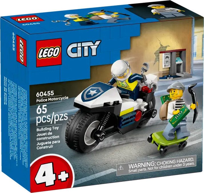 Конструктор LEGO City Полицейская погоня на мотоцикле 60455