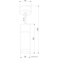 Светильник Евросвет Double Topper 50135/1 LED (хром/черный)