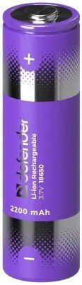 Аккумулятор Defender 18650-1BL 2200 mAh