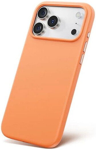 Чехол для телефона Baseus Colorful Liquid Silicone Magnetic Case для iPhone 17 (оранжевый)