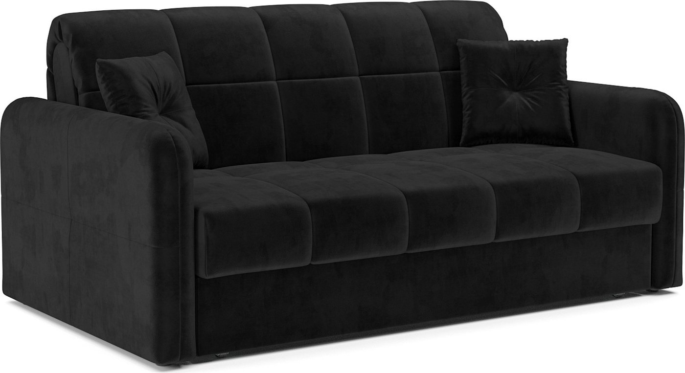 

Диван Мебель-АРС Аккордеон Свег НПБ 180x200 (велюр черный HB-178/17)