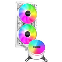 Жидкостное охлаждение для процессора PCCooler GI-CX240 ARGB White Edition