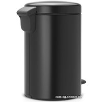 Мусорное ведро Brabantia Pedal Bin NewIcon 12 л (черный матовый)