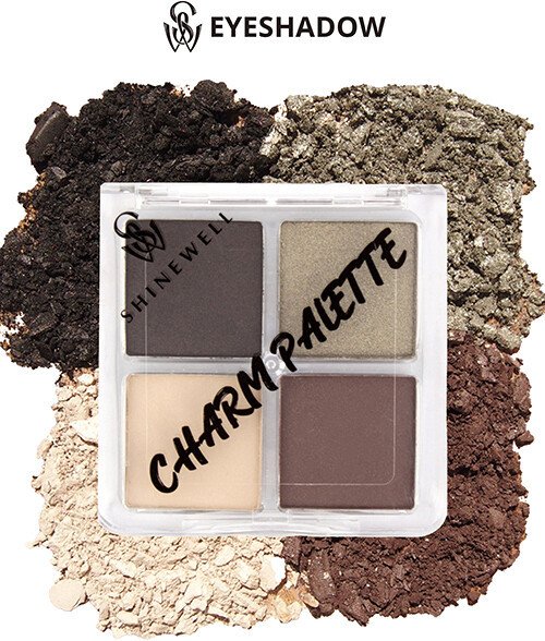 

Палитра теней Shinewell Charm Palette LCS2-01 (светло-коричневый/темно-коричневый/бежевый)