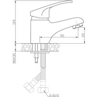Смеситель AV Engineering AVKBL1-A130-210