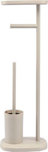 Держатель для туалетной бумаги и ершика Bergenson Bjorn Slim BB0000947 (светло-серый)