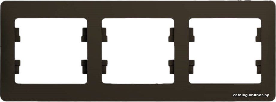 Рамка Schneider Electric Glossa GSL000803 (шоколад)