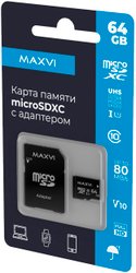 microSDXC 64GB MSD64GBC10V10 (с адаптером)