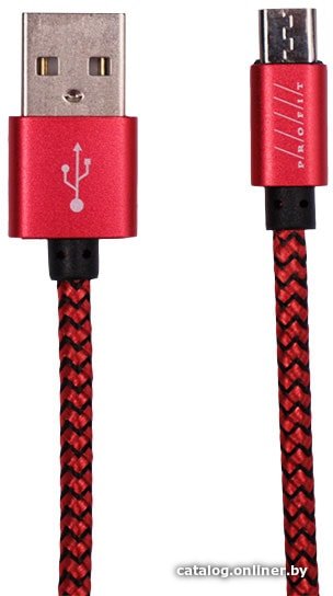 Кабель Profit QY-01 microUSB 1 м (красный)