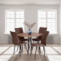 Стул TetChair La Rousse (рогожка, коричневый/черный)