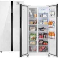 Холодильник side by side Weissgauff WSBS 500 Inverter NoFrost White Rock Glass