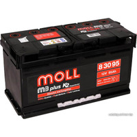 Автомобильный аккумулятор MOLL M3 plus K2 83095 (95 А·ч)