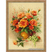 Набор для вышивания Риолис Premium Чайные розы 100/049