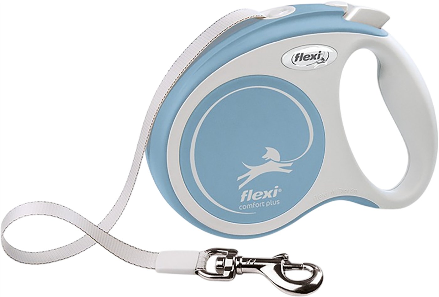 Поводок-рулетка Flexi Comfort Plus Tape (S, 5м, Light Blue)