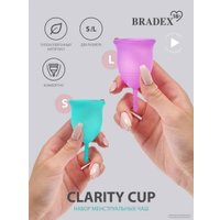 Менструальная чаша Bradex Clarity Cup (S+L)