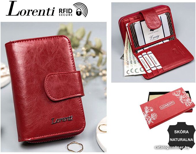 Портмоне Cedar Lorenti 76115-RFID-BPR (красный)