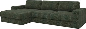 Угловой диван Rivalli Дискавери с оттоманкой левая (Elle forest)