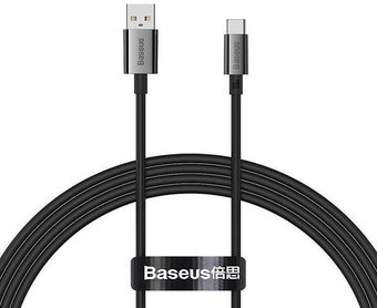 Кабель Baseus Superior Series Fast Charging USB Type-A - USB Type-C (1 м, черный)