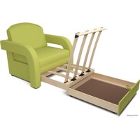 Кресло-кровать Мебель-АРС Кармен-2 (рогожка, зеленый)