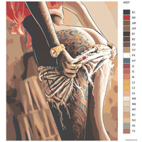 Картина по номерам Живопись по номерам Фигура девушки