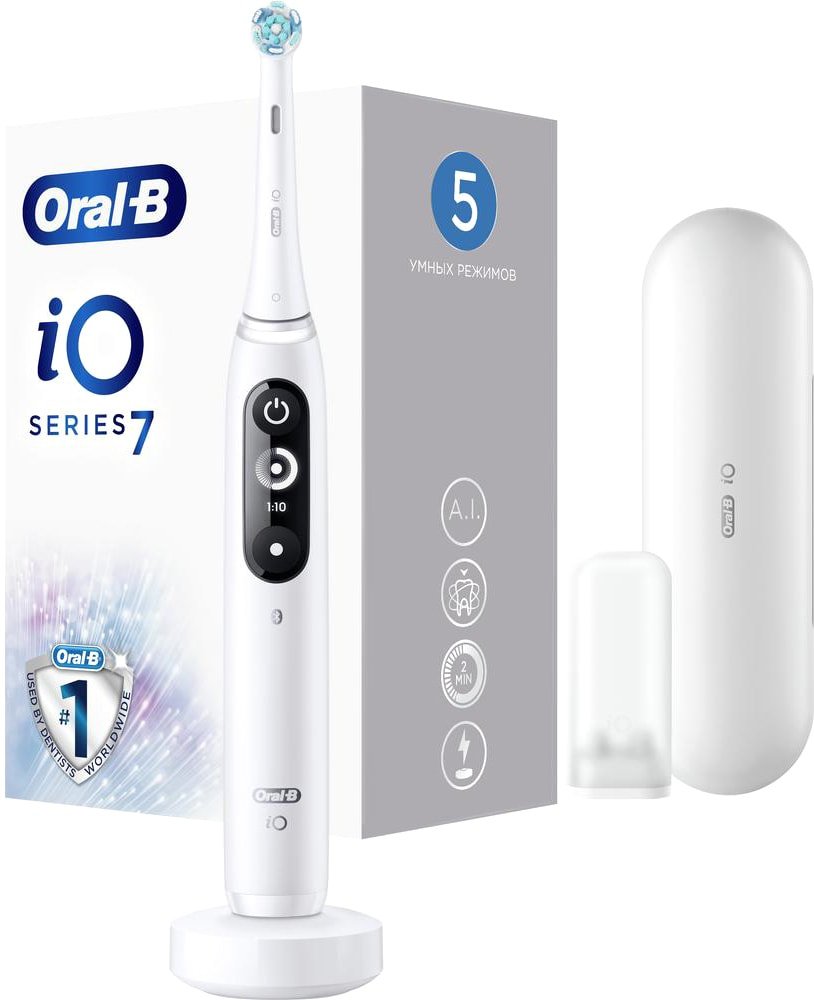 

Электрическая зубная щетка Oral-B iO 7 (белый)