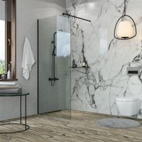 Стеклянная шторка для ванны Benetto BEN-602 BLC