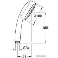 Душевая лейка Grohe New Tempesta Cosmopolitan 100 26082002