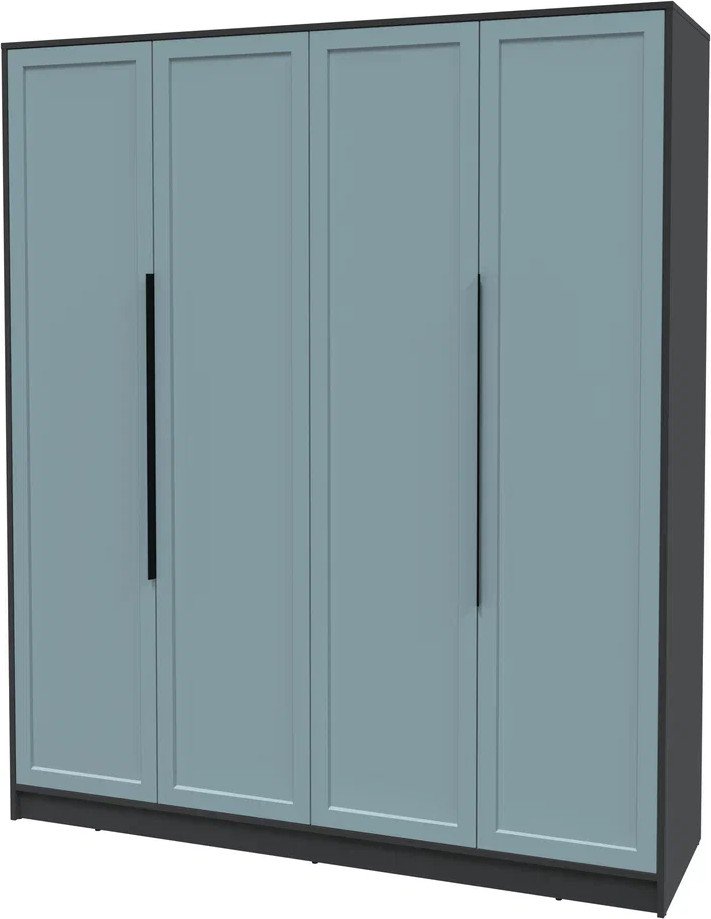 

Шкаф распашной Интерлиния Концепт Тренд КТ-Ш4 (антрацит/океан)