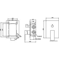 Смеситель BelBagno Romano ROM-VDI-CRM