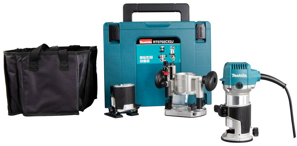 

Кромочно-петельный фрезер Makita RT0702CX2J (с кейсом)