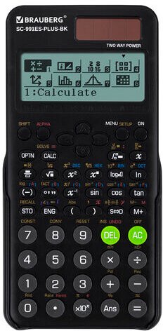 

Инженерный калькулятор BRAUBERG SC-991ES-PLUS-BK 272651
