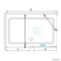 Душевой уголок RGW TO-48B 41074858-14 150x80 (черный/прозрачное стекло)