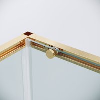 Душевой уголок Grossman Galaxy 100x90x195 120.K33.01.1090.32.00 (золото сатин/прозрачное стекло)