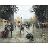 Картина Декарт Ретро городской мотив 1 8Л0343 (в раме)