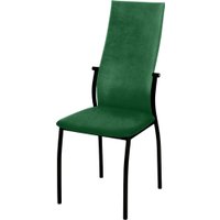 Стул Древпром Престиж ДП2-19 (черный матовый/катания изумруд)