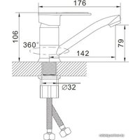 Смеситель Эверест B45-274F