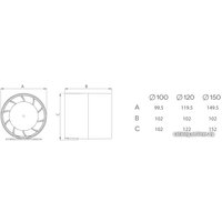 Осевой вентилятор airRoxy aRc 120 S