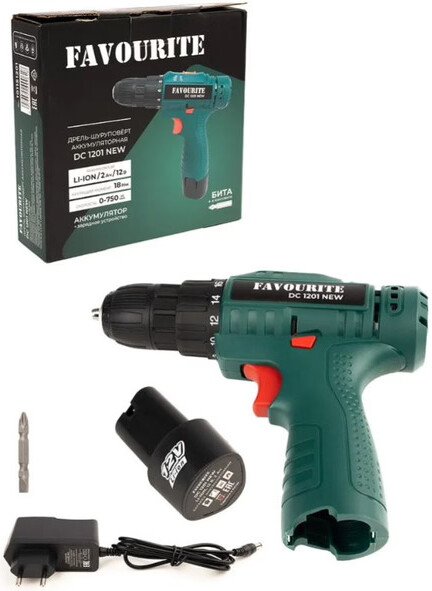 

Дрель-шуруповерт Favourite DC 1201 NEW (с 1-им АКБ)