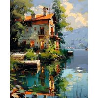 Алмазная мозаика  Феникс+ Дом на озере 68652