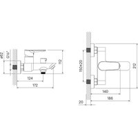 Смеситель IDDIS Cloud CLOSB02i02WA (хром/белый)