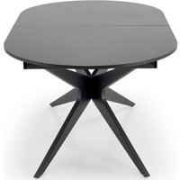 Кухонный стол Halmar Sandro 180-240/100/76 (черный/черный)