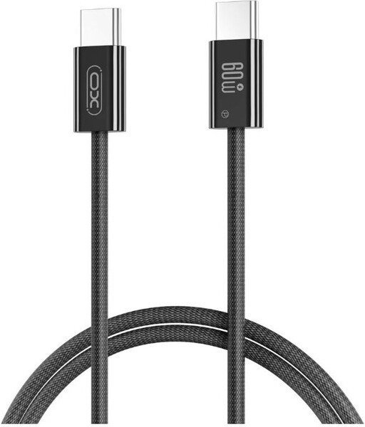 Кабель XO NB-Q273 USB Type-C - USB Type-C (1 м, черный)
