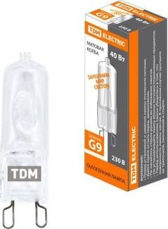 Галогенная лампа TDM Electric JCD-40 Вт-230 В-G9