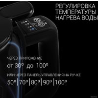 Электрический чайник Polaris PWK 1720CGLD Wi-Fi IQ Home (черный)